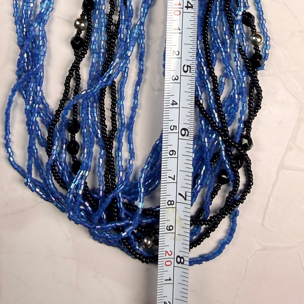 Hand-Beaded Multi-Strand Necklace - Picture 7 of 7